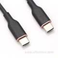 Skin-friendly silicone material Type-C To Type-C 100w Cable